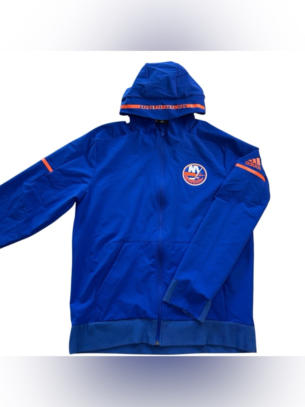 New York Islanders Adidas Z.N.E. Performance Full-Zip Hooded Jacket NHL Men’s L